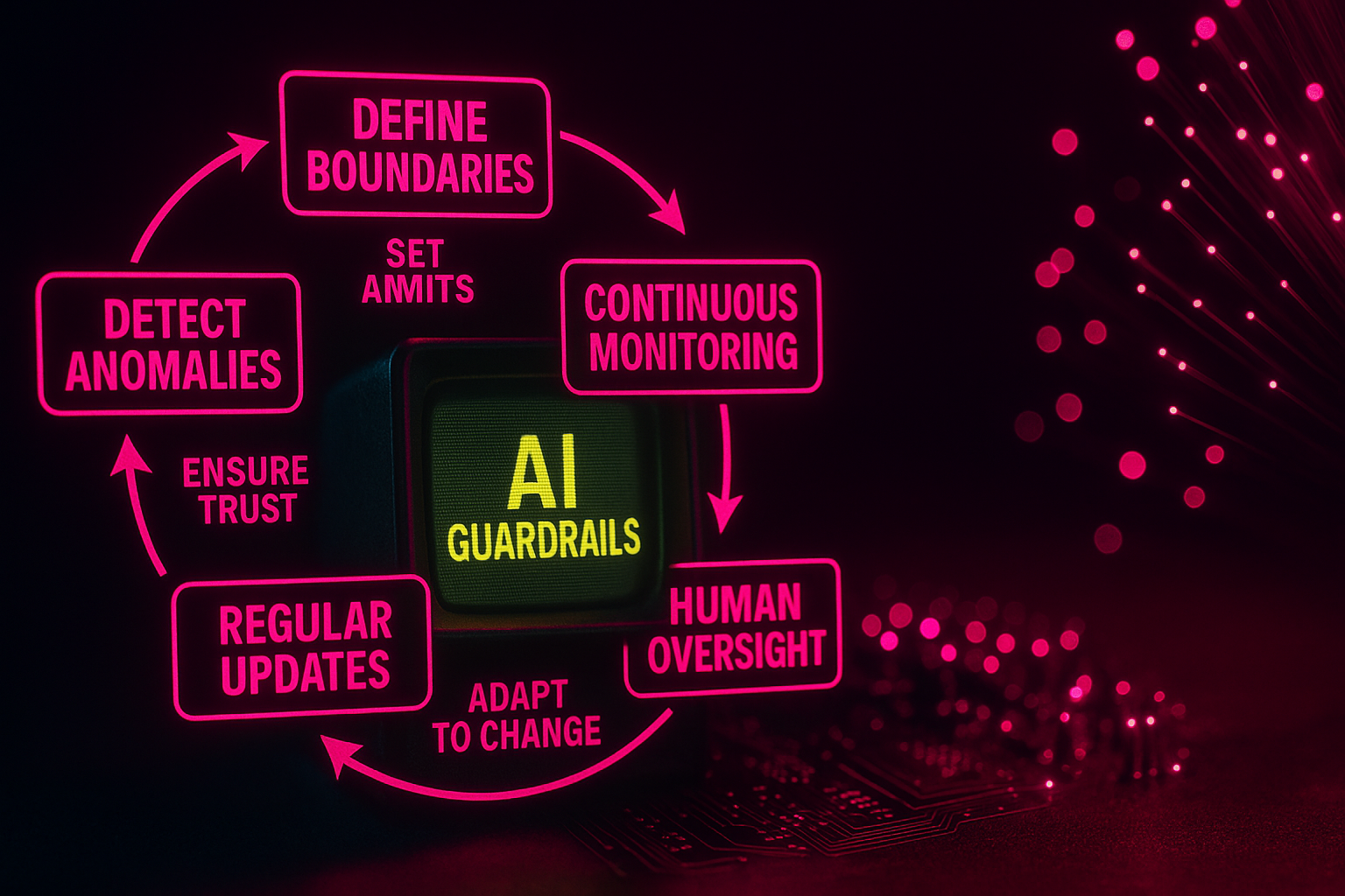 AI-generated image for Implementing Guardrails for AI Agents in Production